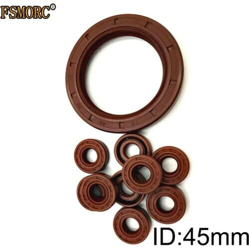 TC-45*52*55*56*57*58*60*62*64*65*68*69*70*72*75*80*85*90*100*4/7/8/9/10/12 FKM Shaft Oil Seal FPM Covered Double Lip With Garter