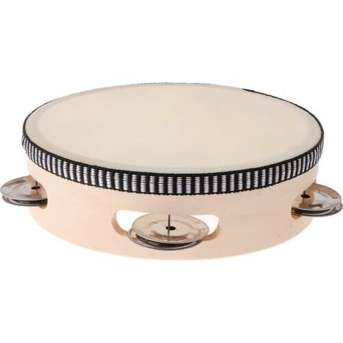 6 Inch Tambourine Percussion Drum Tamborine Kids Musical Educational Toy