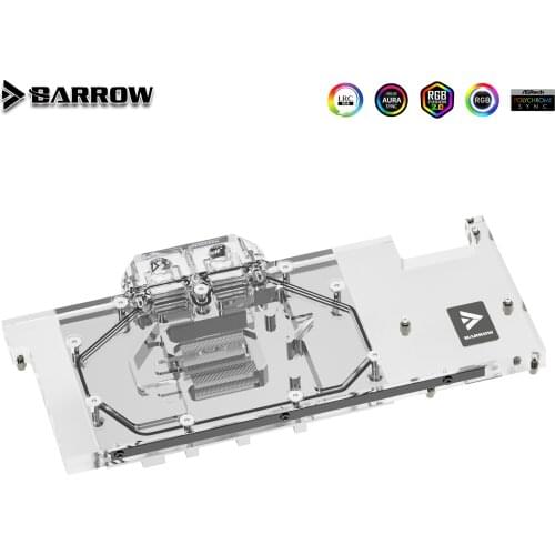 Barrow GPU Water Block For GALAX RTX 3070 GAMER OC, Full Coverage Graphics card 5V ARGB 3PIN Motherboard AURA SYNC