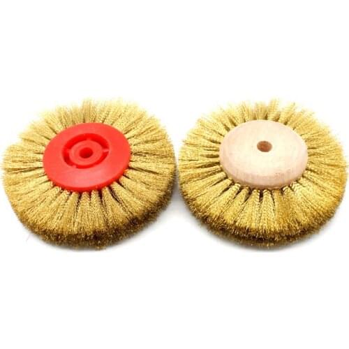 Brass Wire Wheel Brush For Jewelry Polishing Grinder Metal Rust Removal Rotary Tools