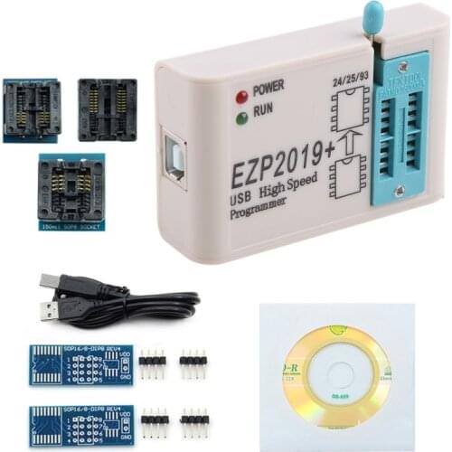 EZP2019+ High Speed USB SPI Programmer Support 24 25 93 EEPROM Flash Bios Chips Optional Types A/B/C Whosale&Dropship