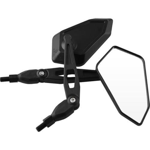2pcs M10 Adjustable Motorcycle Rear View Mirrors Black Side Mirrors Motorcycle Accessories