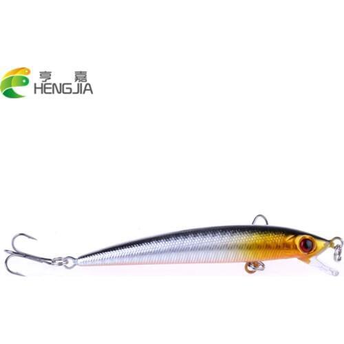 HENGJIA 1pc 8.5CM 6G diving plastic minnow fishing lures bass wobbler pike carp trout perch fishing baits pesca fishing tackles
