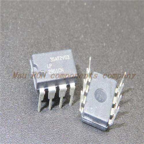 10PCS/LOT LP2951CN LP2951C LP2951 DIP8 Low dropout voltage regulator New original In Stock