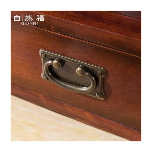 2 pcs Antique Drawer Pull Handles Bronze Door Cupboard Cabinet Drop Handle Knob With Screws For Furniture Hardware Accessories