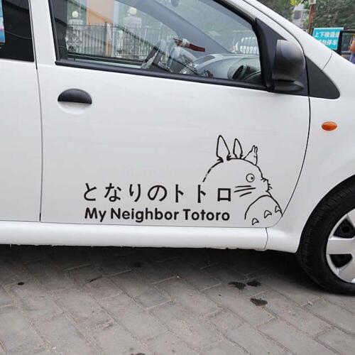 2 x car-styling totoro Car Stickers Whole Body Decals Eyelid sticker for Ford Chevrolet Volkswagen Honda Hyundai Kia Lada