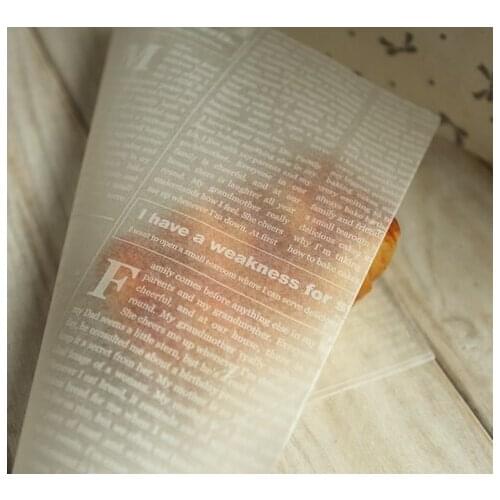 2016 Hot Sale 22*25cm 1000 pcs Bread Cake Cookies Food Wrapping Paper Christmas Packaging Butter Baking New Arrival