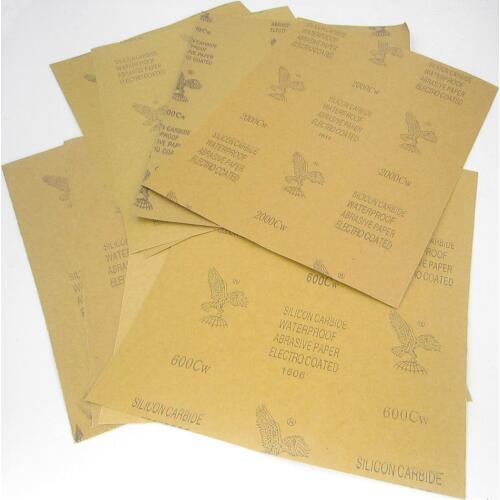 23*28cm(9*11'') silicone sandpaper sand carbide emery wet dry tool abrasive paper polish grind waterproof