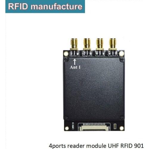 4ports R2000 Impinj Chip UHF RFID Reader long range rfid module with free tags sdk manual for sports racing timing system