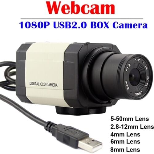 5-50mm 6-60mm Varifocal CMOS OV2710 HD 1080P Industrial Usb Camera UVC For PC Computer Laptop