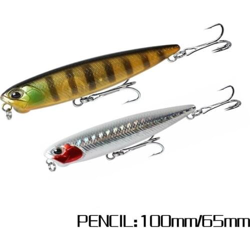 65MM Pencil The Best Bass Surface Fishing Hard Lure Bait Floating Wobblers Artificiais Decoy