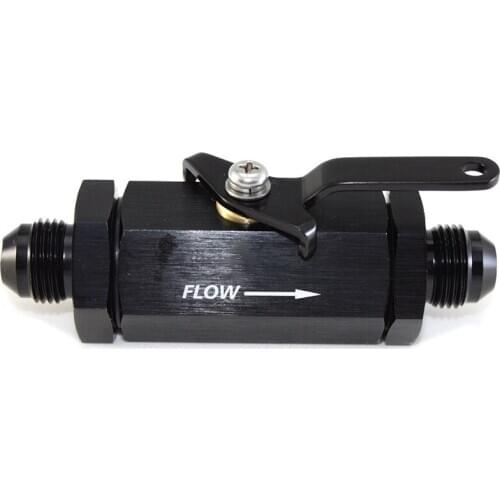 Auto Modified Parts AN6 Fuel Check Valve Inline Shutoff Valve Aluminum Inline Fuel Shut Off Valve Cut Off Switch