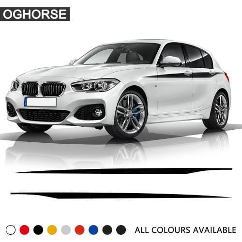 Door Side Stripe Waist line Decoration Vinyl Decal Car Stickers for BMW 1 Series F20 F21 118i 120i 125i 128i 135i Accessories