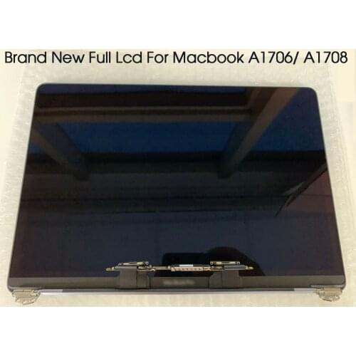 Free Shipping Brand New Full Lcd For Macbook Retina A1706 A1708 Display Screen With Cover Assembly For Macbook 2016 2017 Year