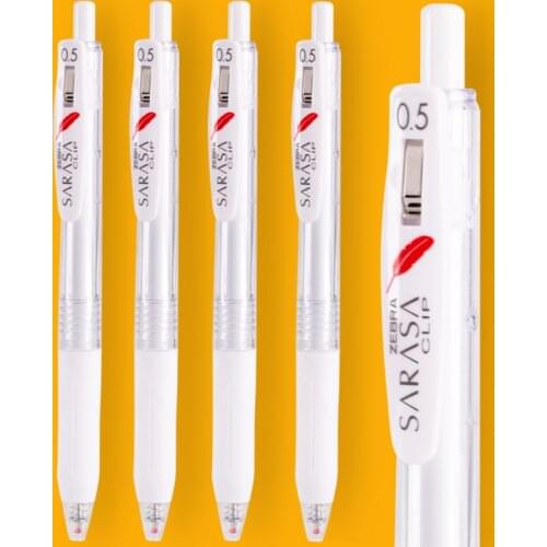 ZEBRA JJ15 Gel Pen JJ99 Feather Limited Press Pen Student White Rod Black Pen 0.5mm ins Zebra Black Pen