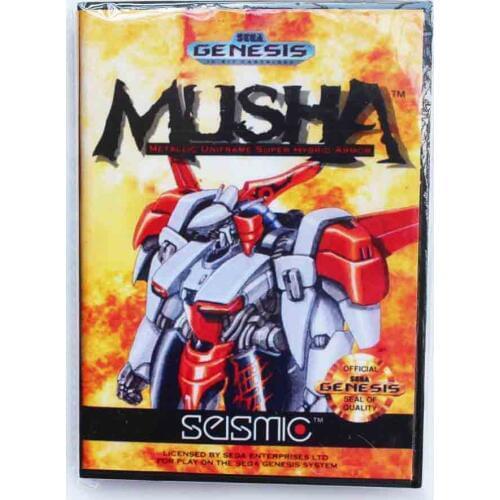 Musha Game Cartridge 16 bit MD Game Card With Retail Box For Sega Mega Drive For Genesis