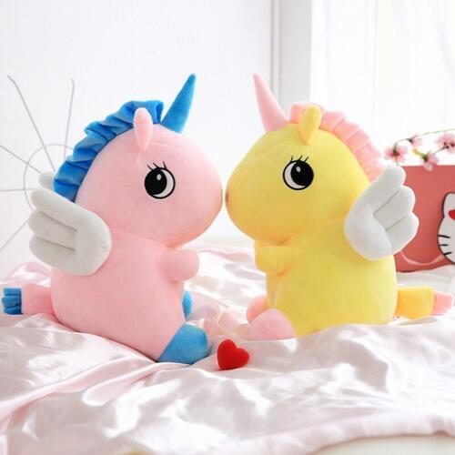 26/33/45CM Unicorn Plush Toy Fat Unicorn Doll Kawaii Animal Stuffed Soft Pillow Baby Kids Toys For Girl Birthday Christmas Gift