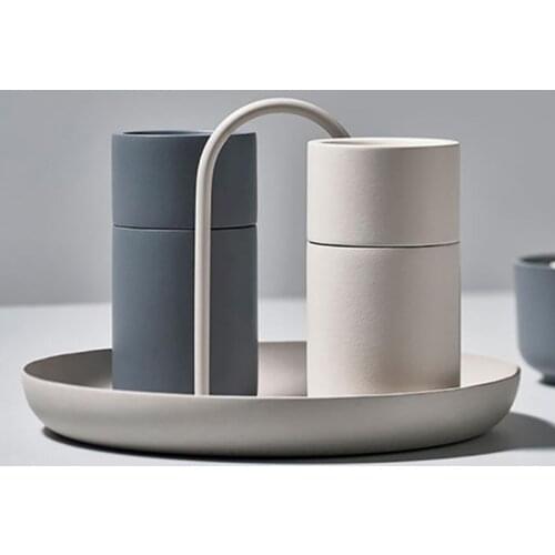 Round Jewelry Tray Living Room Kitchen Table Living Room Kitchen Table Meal Ring Trays Storage Sofa Tray with Handle Decor