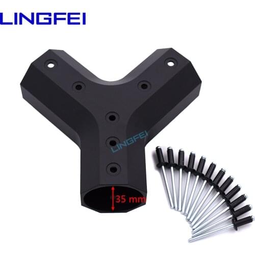 LINGFEI 35 mm to 35 mm Tee Joint of carbon fiber tube Multi-axis Drone Parts