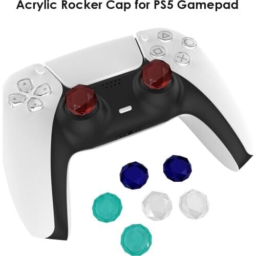 Thumb Grip Small PS5 Controller Diamond Cutting Analog Stick Cap Dustproof Portable Carrying Decor for DualSense
