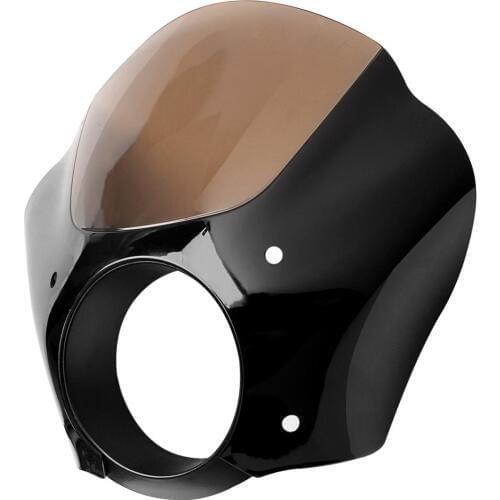 Motorcycle Front Cowl Fork Headlight Fairing Mask & Lock Mount Kit Fit For Harley Dyna Glide FXRS FXDL FXD Sportster XL 1200 883