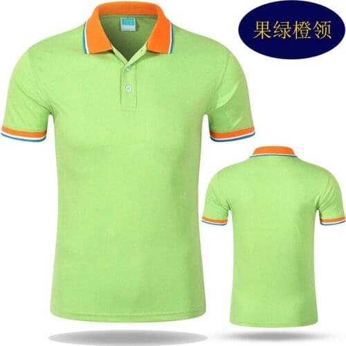 Insert color lapel overalls POLO shirts mens short sleeve T-shirt
