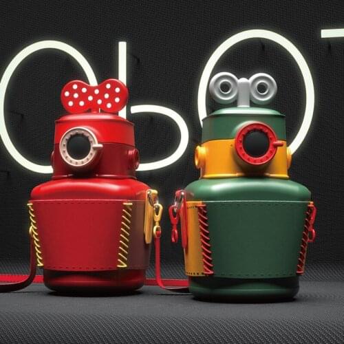 2021 New Retro Camera Childrens Insulation Cup 316 Stainless Steel Cute Bow Kettle Gift Custom
