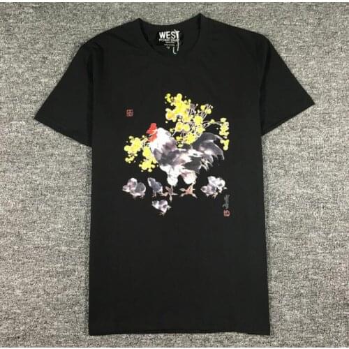 Novelty luxury Men New Pixel cock chicks T Shirts T-Shirt Hip Hop Skateboard Street Cotton T-Shirts Tee Top kenye #B76