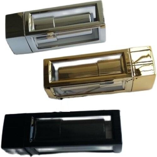 20pcs/lot 12.1mm Empty Elegant Lipstick Tube,High Class Gold/Black/Silver Lip Balm Packing Container,Plastic DIY Lip Beauty Tool