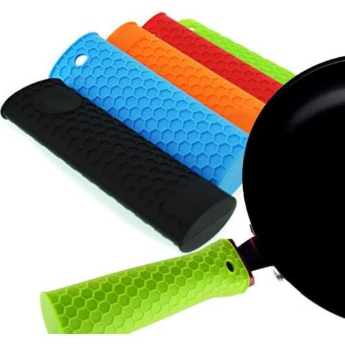 Pot handle glove Cast Iron Skillet Handle Cover Pot Handle Sleeve Silicone Pan Hot Handle Holders Home Kitchen Tool
