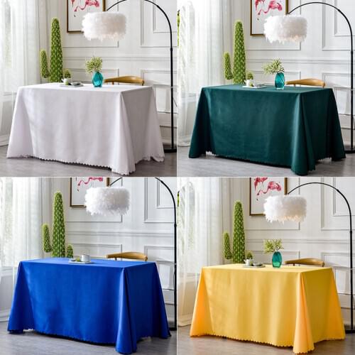 Polyester Table Cover Banquet Table Skirt for Birthday Party Table Clothes Lines Table Cover Table Skirting Wedding Decoration