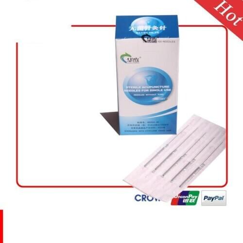 Sterile Acupuncture Needles Single Use 100pcs/box for the best selling with out tube 15 packs/lot free shipping