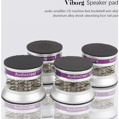 Speaker Shock Absorber Spring Foot Nail Anti-Skid Pad 9Kg Aluminum Alloy Shock Absorption Amplifier Pre-Amp Power Amp Foot Pad