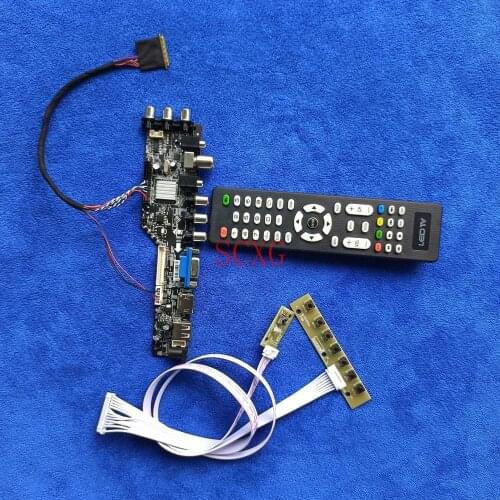 VGA USB AV DVB HDMI-compatible LVDS 40 Pin Kit Matrix drive card 1366*768 For LTN160AT06-A01/B01/H01/T01/U01/W01 LED LCD Digital