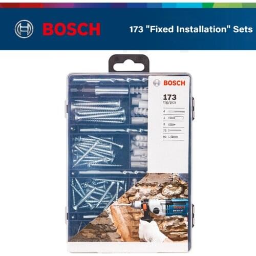 Bosch 173 "Fixed Installation" Set Expansion Screw/Drill/Expansion Plug Tube/Extension Rod Professional Power Tool Accessories