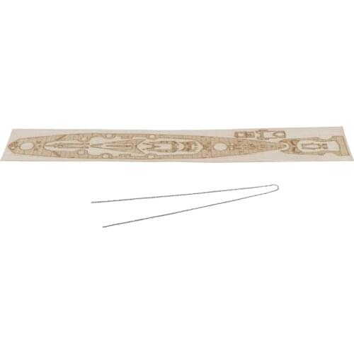 1/700 German Bismarck Wood Deck w/ Metal Chain Upgrade Accs
