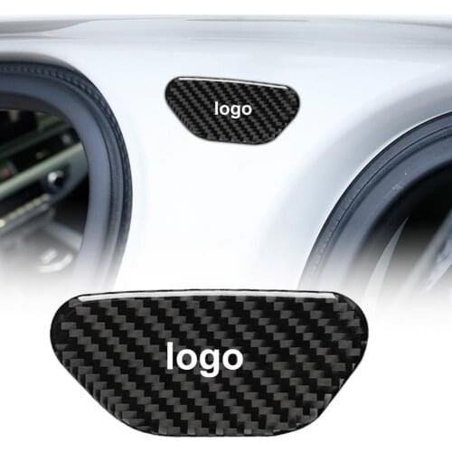 2Pcs B-pillar Sticker Waterproof Decal Carbon Fiber Trim Car Door B-pillar Sticker for Audi New Q7 SQ7 4M 2016-2019