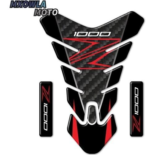 3D Carbon Fiber Tank Gas Cap Pad Filler Cover Sticker Decals for Z1000 Z800 Z750 Z250