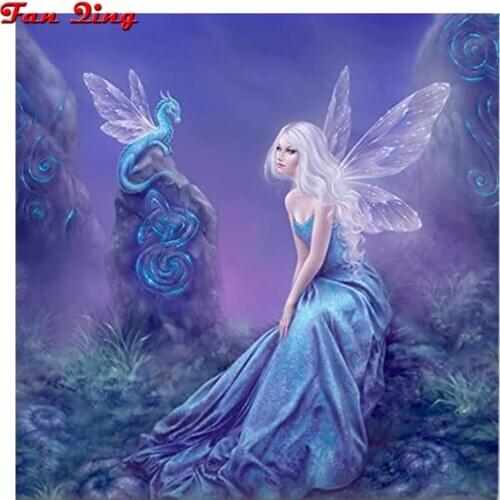 Diamond Painting Fantasy elf girl Cross Stitch Diamond embroidery 5d diy full square diamond mosaic rhinestone puzzle Home Decor