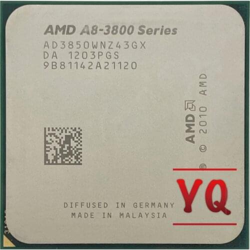 AMD A8-series A8-3850 A8 3850 2.9 GHz Quad-Core CPU Processor AD3850WNZ43GX Socket FM1
