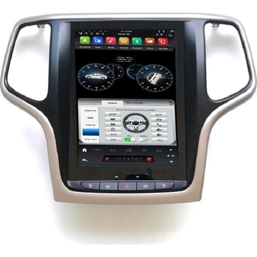 4GB+64GB PX6 Tesla Android 9.0 Car Radio DVD GPS Navigationfor Jeep Grand Cherokee 2012-2018 DSP Carplay BT 5.0 Easy Connect