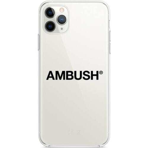 HOTCASHOP Japan trend brand ambush Phone Case clear for iphone 12 pro max mini 11 pro XS MAX 8 7 6 6S Plus X 5S SE 2020 XR cover
