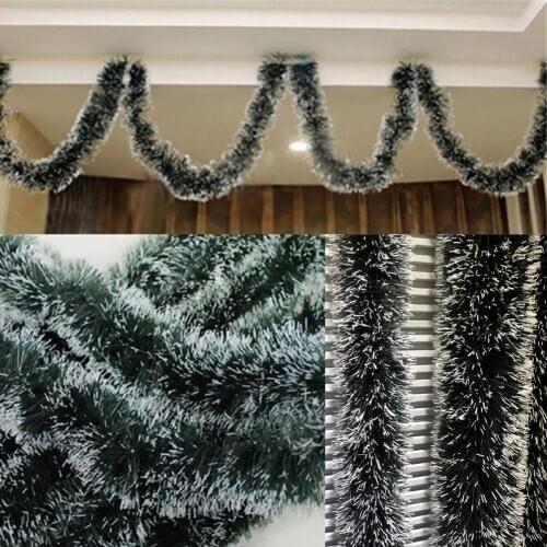 2m Long Garland Tinsel Ribbon Christmas Tree Hanging Ornament Home Yard Decor