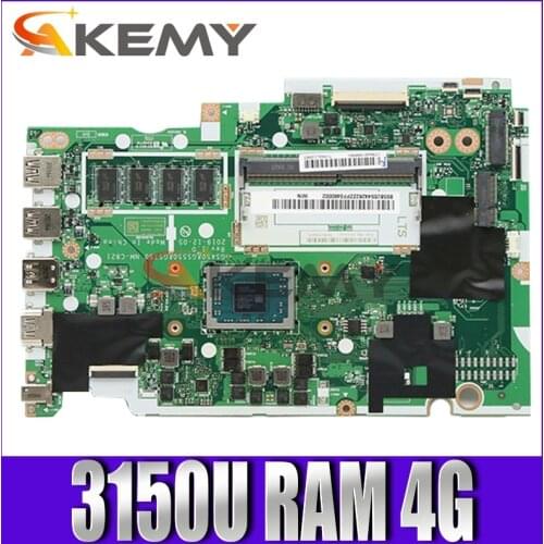 For Lenovo IdeaPad 3 15ADA05 laptop motherboard GS450 & GS550 & GS750 NM-C821 motherboard with CPU 3150U RAM 4G 100% test
