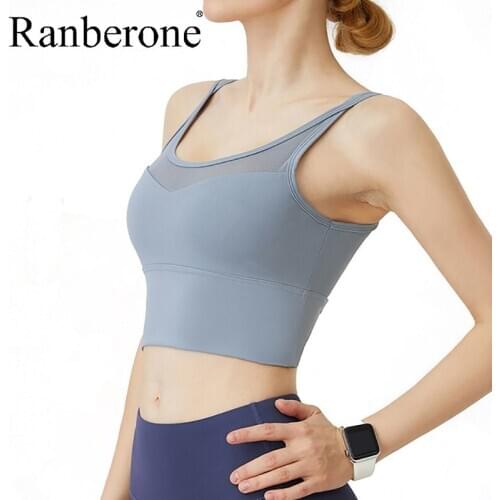 Hot Underwear Women Bra Breathable Sports Bra For Women Gym Push Up Solid Cross Back Yoga Bra Crop Tops Female Plus Size 2020