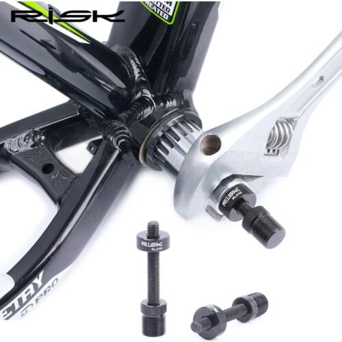 RISK Bike Bottom Bracket Removal Tools Bicycle Square Hole&Spline Axis BB Bracket Anti-Drop Disassembly Bolts Fixing Rod Tool