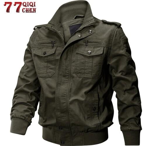 Tactical Jackets Men Cotton Bomber Jacket Coat Navy Pilot jacket Male Air Force Casual Outwear Autumn Military Clothing Jaqueta