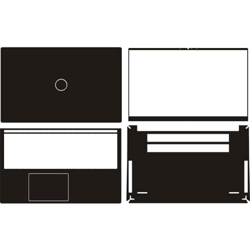 Carbon fiber Laptop Sticker Skin Decals Cover Protector for Dell Inspiron 7500 7501 15.6"