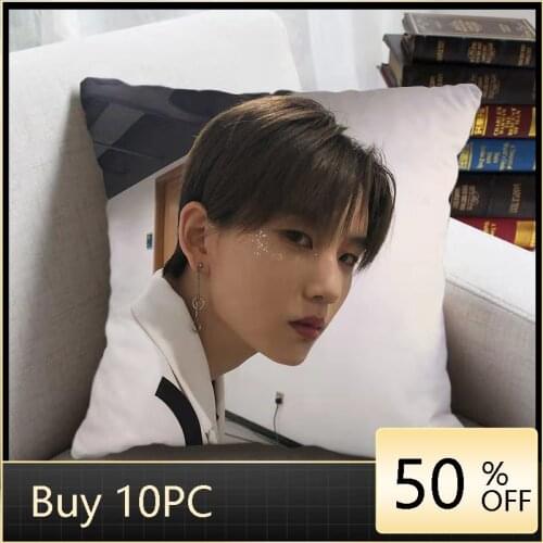 The Nine Lu Keran Pillowcase Star Photo Poster Cushion Cover Idol Surrounding Souvenir Home Decor Throw Pillow Covers Fan Gifts