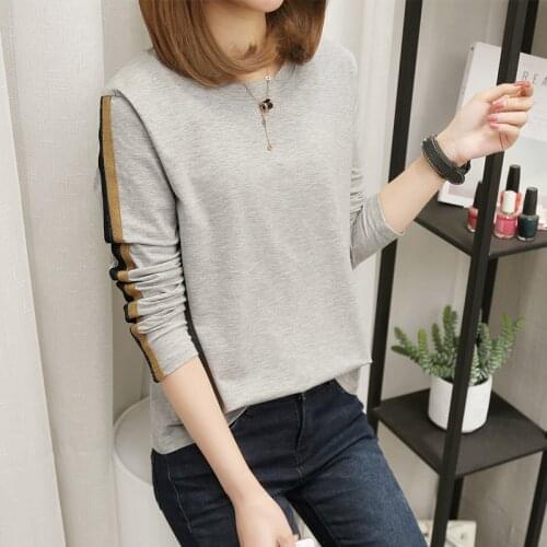 Banerdanni spring New Womens T-shirt Cartoon print Tees Plus Size 5XL Loose Long sleeve V neckTops Casual Camiseta femenina